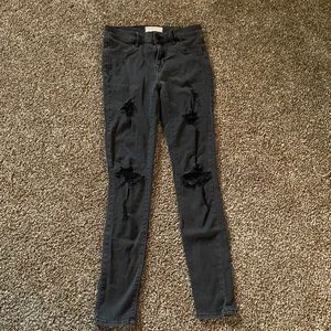 Black Ripped Jeggings